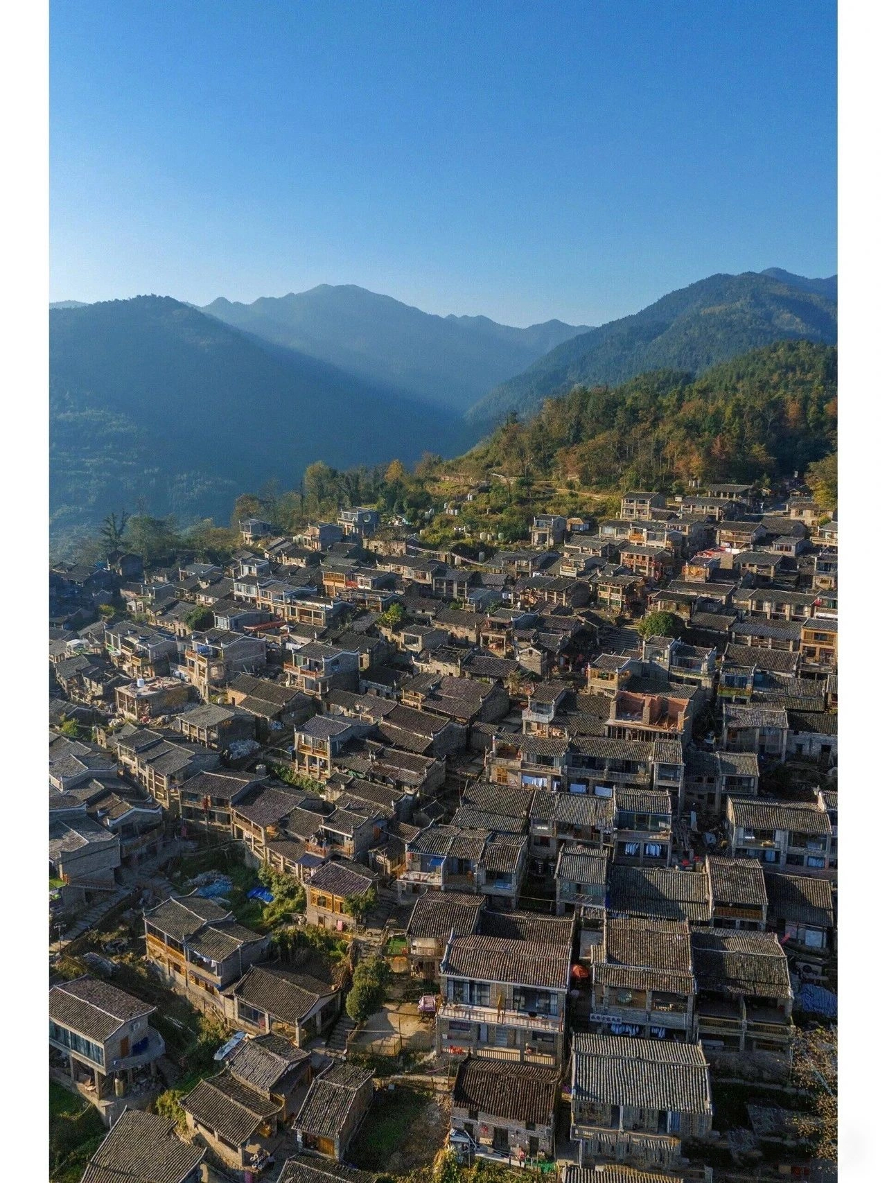 The thousand year old village in Wanfeng Forest is perfect