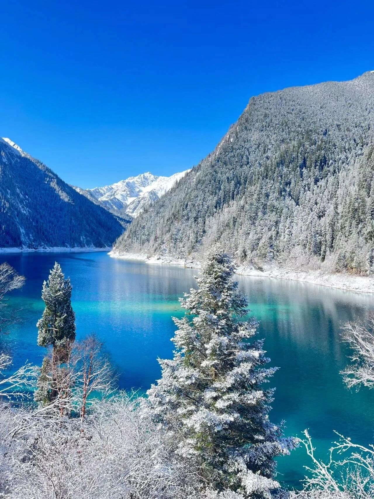 visit Jiuzhaigou in winter