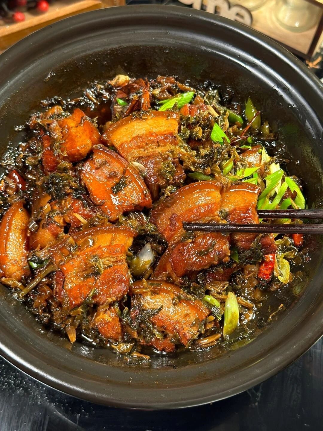 stir-fried pork with dried plums